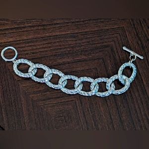 Silver costume jewellery bracelet